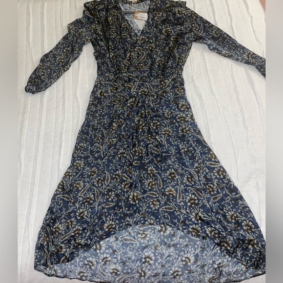 Brand New Bellerose Blue Printed Dress - Picture 4 of 4